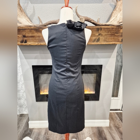 BETSY AND ADAMS Womens Dress Size 4 In  Elegant Black Ruffle Dress - Picture 5 of 7